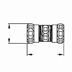 HUBBELL 2925 1-1/4 EMT Compression Coupling Steel