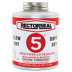 RectorSeal 25431 No. 5 Pipe Thread Sealant, 1 Pint Brush Top Can - Replacement MPN 25431