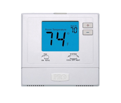 Pro1 T721 Thermostat 18 to 30 VAC 50/60 Hz Non-Programmable 2-Heat/1-Cool Heat Pump