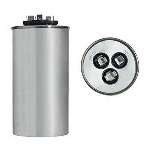 Rheem 43-25141-13 Protech Round Dual Capacitor, 7.5 to 80 MFD, 440VAC