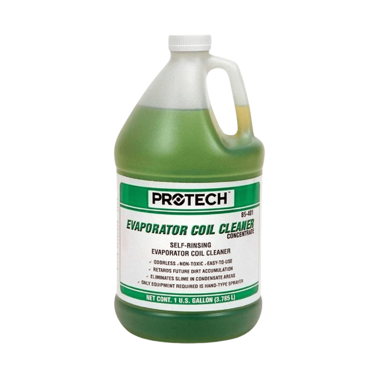 Rheem 85-401 Evaporator Coil Cleaner, 1 gal Bottle, Green