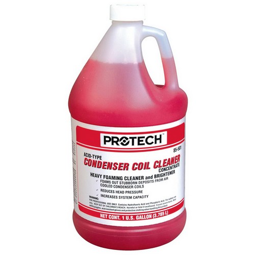 Rheem 85-501 Rheem Acid Foaming Condenser Coil Cleaner, 1 gal Bottle, Red