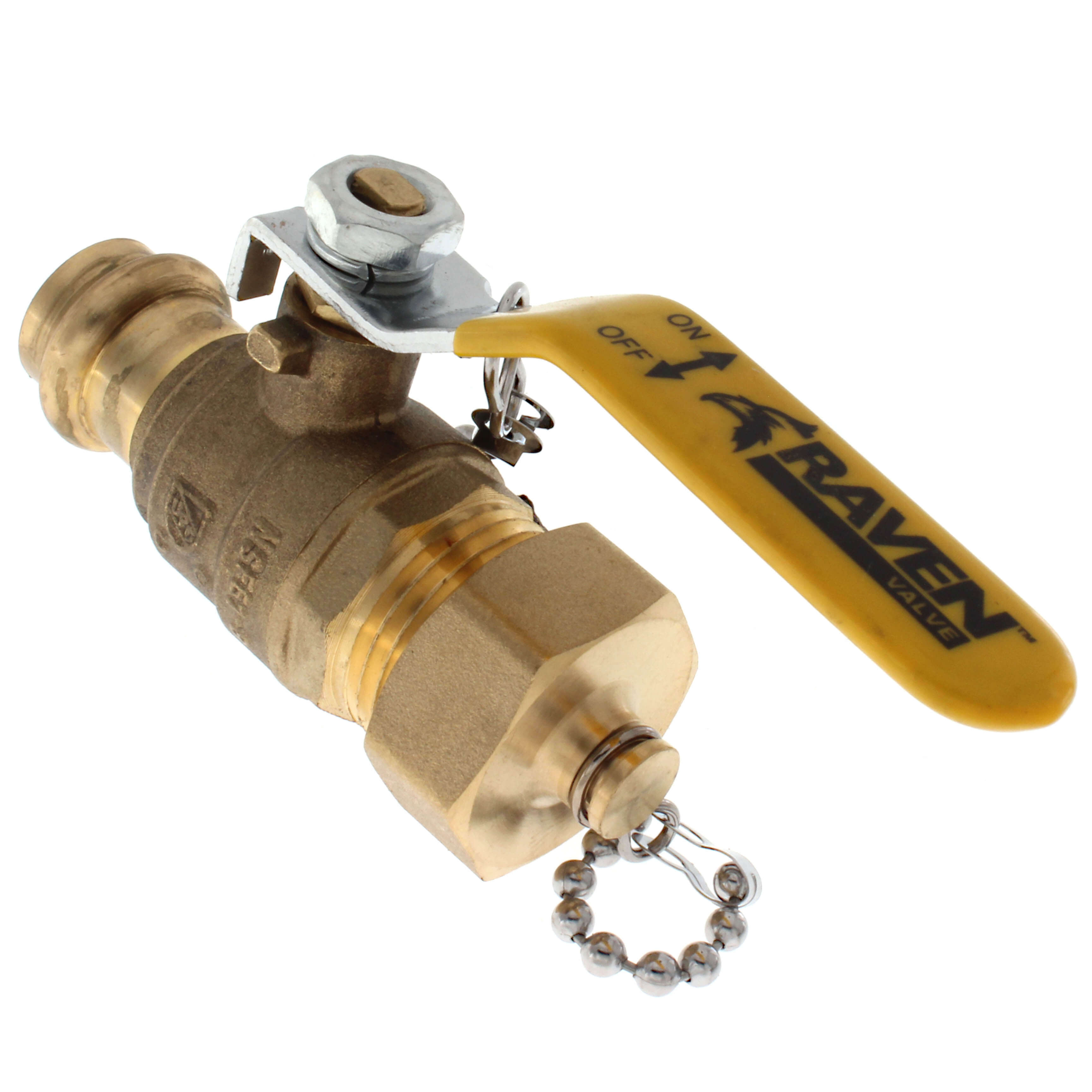 Everflow RHBV-012-NL | 1/2 Press x Hose Ball Valve with Cap | Lead Free