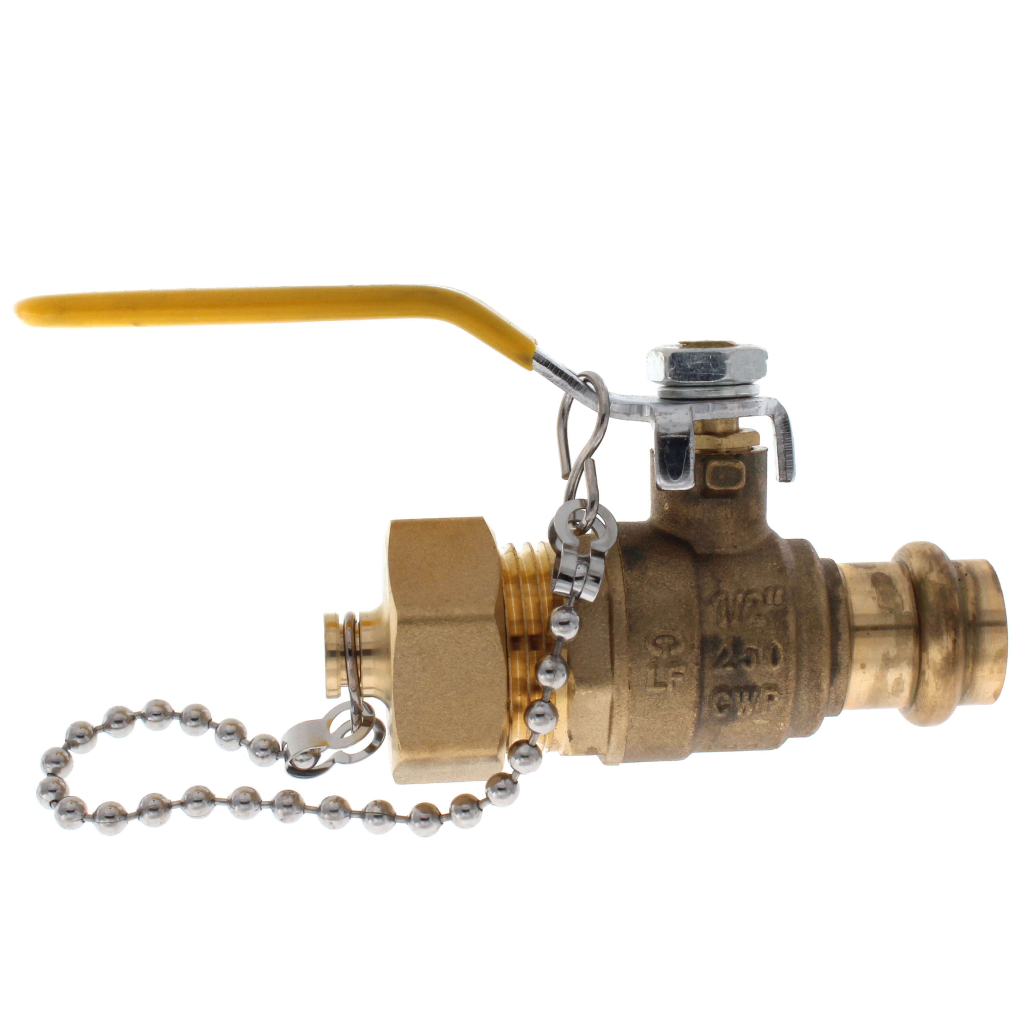 Everflow RHBV-012-NL | 1/2 Press x Hose Ball Valve with Cap | Lead Free