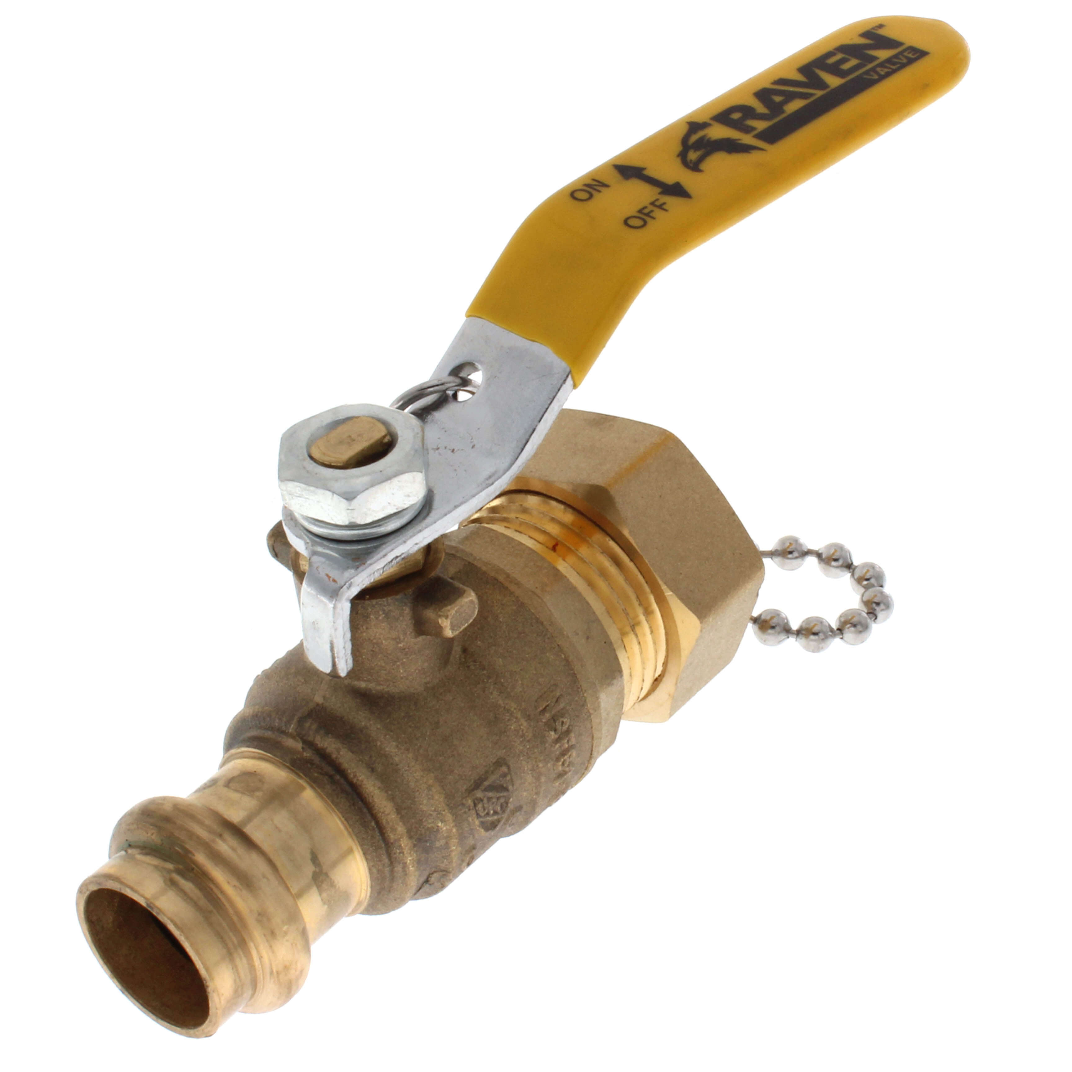 Everflow RHBV-012-NL | 1/2 Press x Hose Ball Valve with Cap | Lead Free