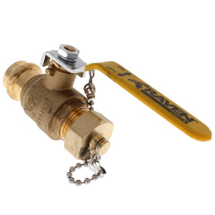 Everflow RHBV-034-NL | 3/4 Press x Hose Ball Valve with Cap | Lead Free