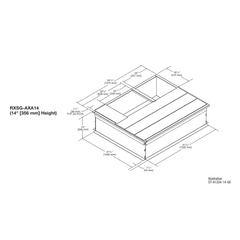 Rheem RXSG-AXA14 Rheem 14 Inch ResiPack Roofcurb