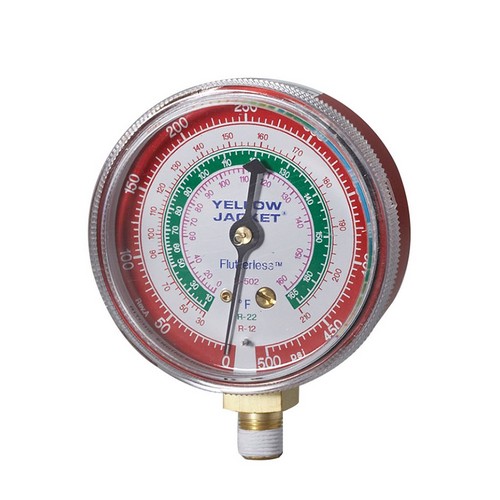 Yellow Jacket 49035 Manifold Pressure Gauge 2-1/2 Inch Dial 0-800 PSI R-410A