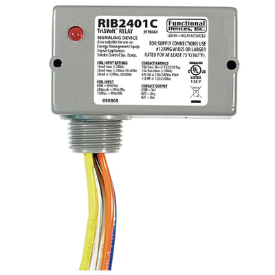 Functional Devices RIB2401C Enclosed Relay 10Amp