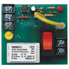 Functional Devices RIBMNU1S Pilot Relay 15 Amp SPST Override 10-30 Vac/dc 120 Vac Coil 2.75 Track Mount