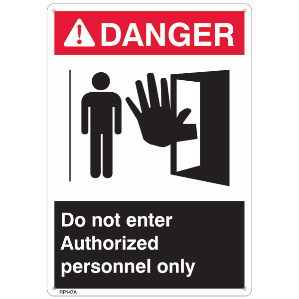 SAFETY RP147A SIGNS AND SIGN HOLDERS
