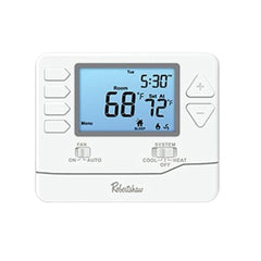 Robertshaw 9110T 24VAC 1 Heat Stage 1 Cool Stage 7 Day Programmable Single Stage Thermostat