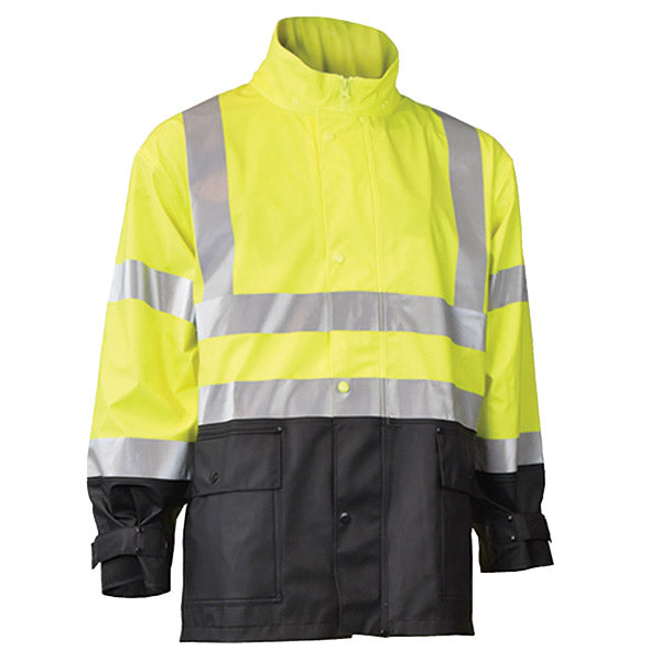 Radians RW07J3ZGVL High Visibility Rain Jacket Power Large 1 Each