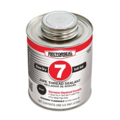 Rectorseal 17432 No. 7 Pipe Thread Sealant 1 Pint Brush Top Can Black