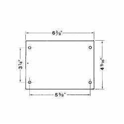 ABB 3CCB RED 3G BLANK COVER