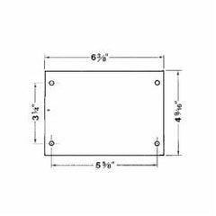 ABB 3CCB RED 3G BLANK COVER