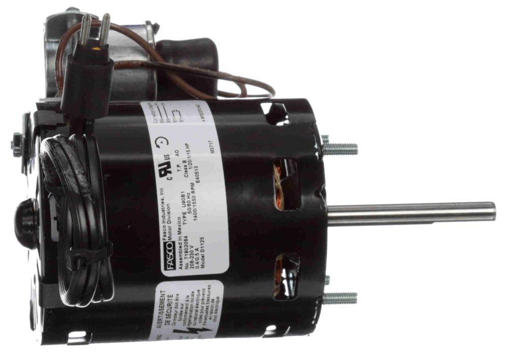 Fasco D1125 1/15 HP 208 to 230 VAC 60 Hz 1-Phase Refrigeration Motor