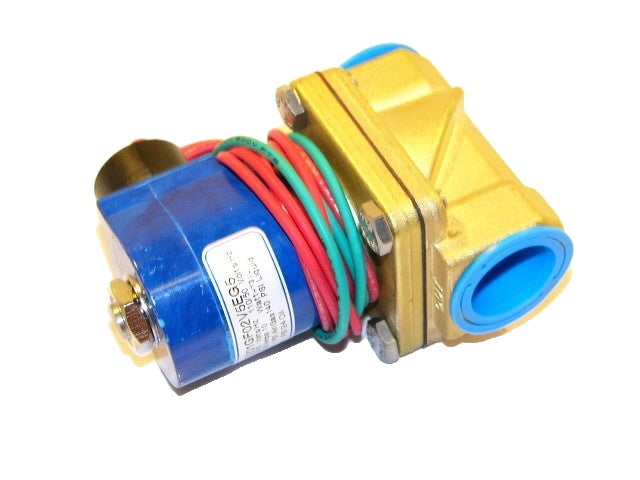 GC Valves S201GF02V5EG5 High-Performance Solenoid Valve 3/4 Inch Brass N/C Viton Seal Air Water 140 PSI