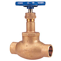 Nibco NJ2K00A S-211-Y Globe Valve, 1 in Nominal, Solder End Style, 125 lb