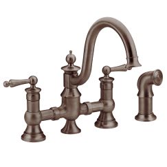 Moen S713ORB Oil Rubbed Bronze Two-Handle Kitchen Faucet