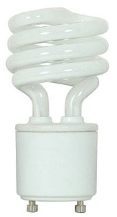 SATCO S8201 9 Watt Mini Spiral Compact Fluorescent 2700K 82 CRI GU24 Base 120 Volt