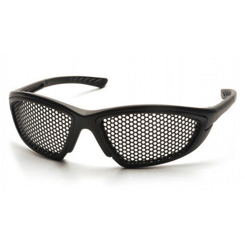 Pyramex SB76WMD Trifecta Punched Steel Mesh Lens W/Black Frame