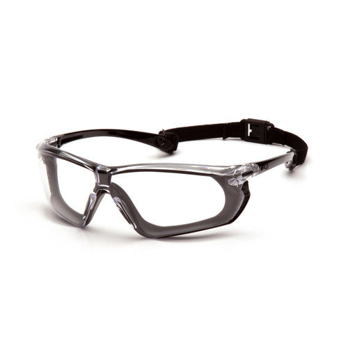 Pyramex SBG10680DT Black Gray Safety Glasses W/ Indoor Outdoor Mirror Anti Fog Lens