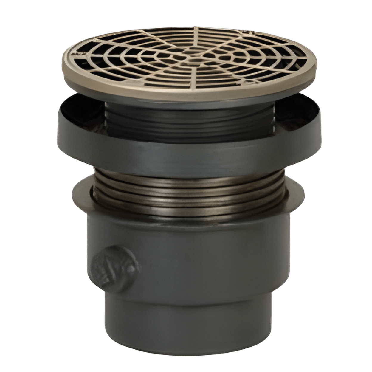 Sioux Chief 832-4DHNR FinishLine 4 In. No Hub Ductile Iron Nickel Bronze Floor Drain