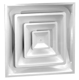 AirMate 1301-INS_06-W 6 Collar Bright White Steel High Volume T-Bar ...