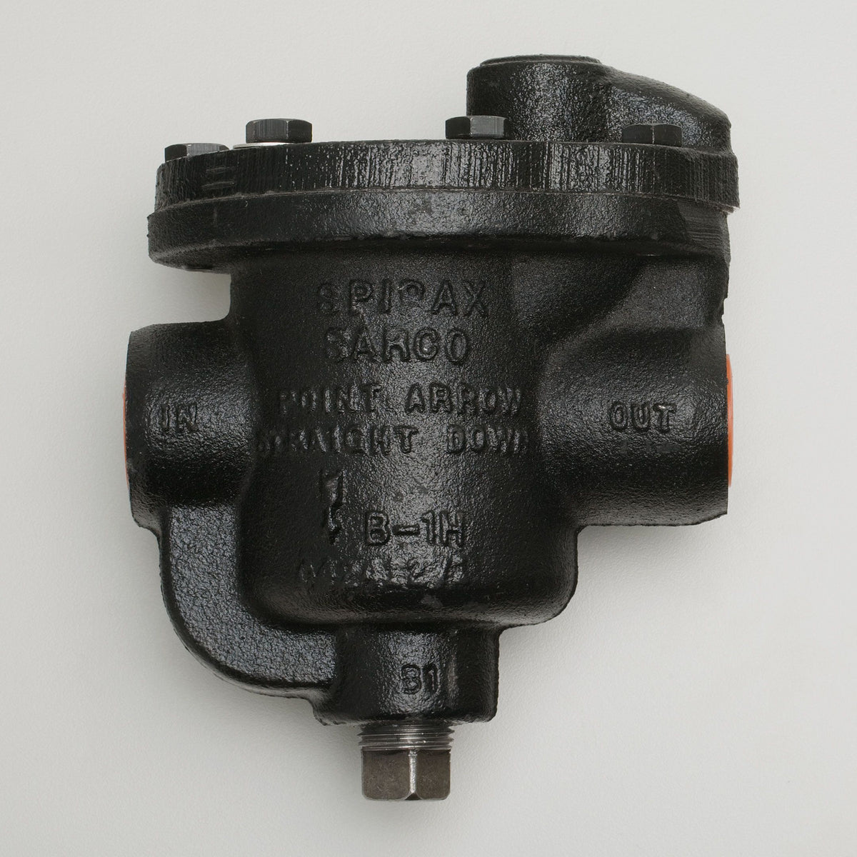 Spirax Sarco 64163 B1H-180 3/4 Inch 180 PSI Cast Iron In-Line Horizontal Steam Trap