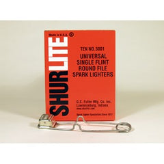 SHURLITE 3001 Universal Round Spark Lighter with 10 File Lighters