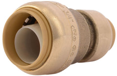 SharkBite U058LF 3/4 x 1/2, Push-Fit x Push-Fit, 200 PSI, Lead-Free, Natural DZR Brass, Reducing, Coupling