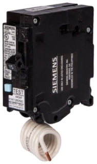 Siemens Q215AFC 2-Pole 15A 120/240V AC Combination Arc Fault Circuit Interrupter (AFCI) Breaker, Plug-On, 10kA