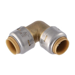 Sharkbite UR248 Push-To-Connect Ends 90 degree Elbow 1/2 PTC x 1/2 PTC Brass Replacement UR248