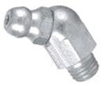 Lincoln Industrial 5210 Grease Fitting Short Thread Zinc Plated 1/4-28 NPT 45 Degree