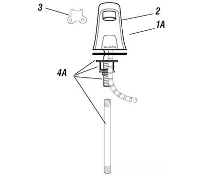 SLOAN ETF1023A 0.5 GPM Metal Aerator for Optima Faucets