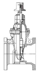 Smith-Cooper International 017115MN040 Gate Valve 4 Inch Lead-Free