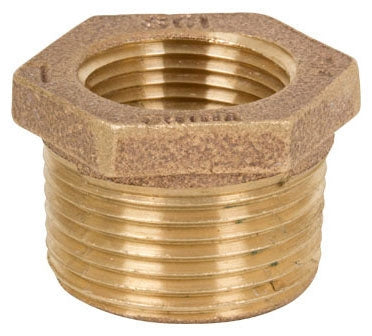 Smith-Cooper International 36HB1020004L 2 x 1/2, MPT x FPT, Class 125, Lead-Free, Cast UNS C89833 Bronze Alloy, Inside Hex Head, Reducing Bushing