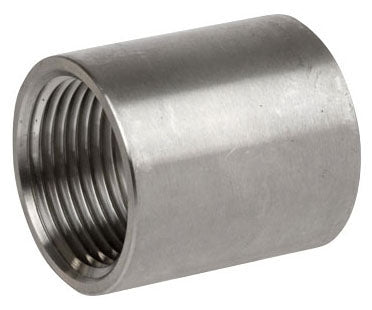 Smith-Cooper International S3116CP001 1/8 x 1/8 FPT x FPT Class 150 Cast 316 Stainless Steel Heavy Pattern Full Coupling