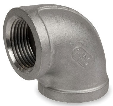 Smith-Cooper International S3116E-020 2 x 2 FPT x FPT Class 150 Cast 316 Stainless Steel 90D Heavy Pattern Elbow