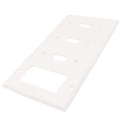 Pass & Seymour SP326W 4-Gang Combination Wallplate 7.8 in Replacement MPN