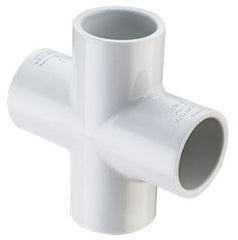 Spears 420-012 Cross Fitting Schedule 40 PVC 1-1/4 Inch