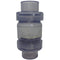 Spears S1780C15 1 Inch Clear PVC Spring Check Valve - Check Valve With 1/2 Lb Spring (Slip x Slip)