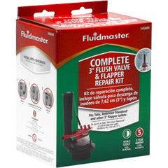 Fluidmaster 540AKR Plastic Complete Tank Flush Valve and Flapper Repair Kit