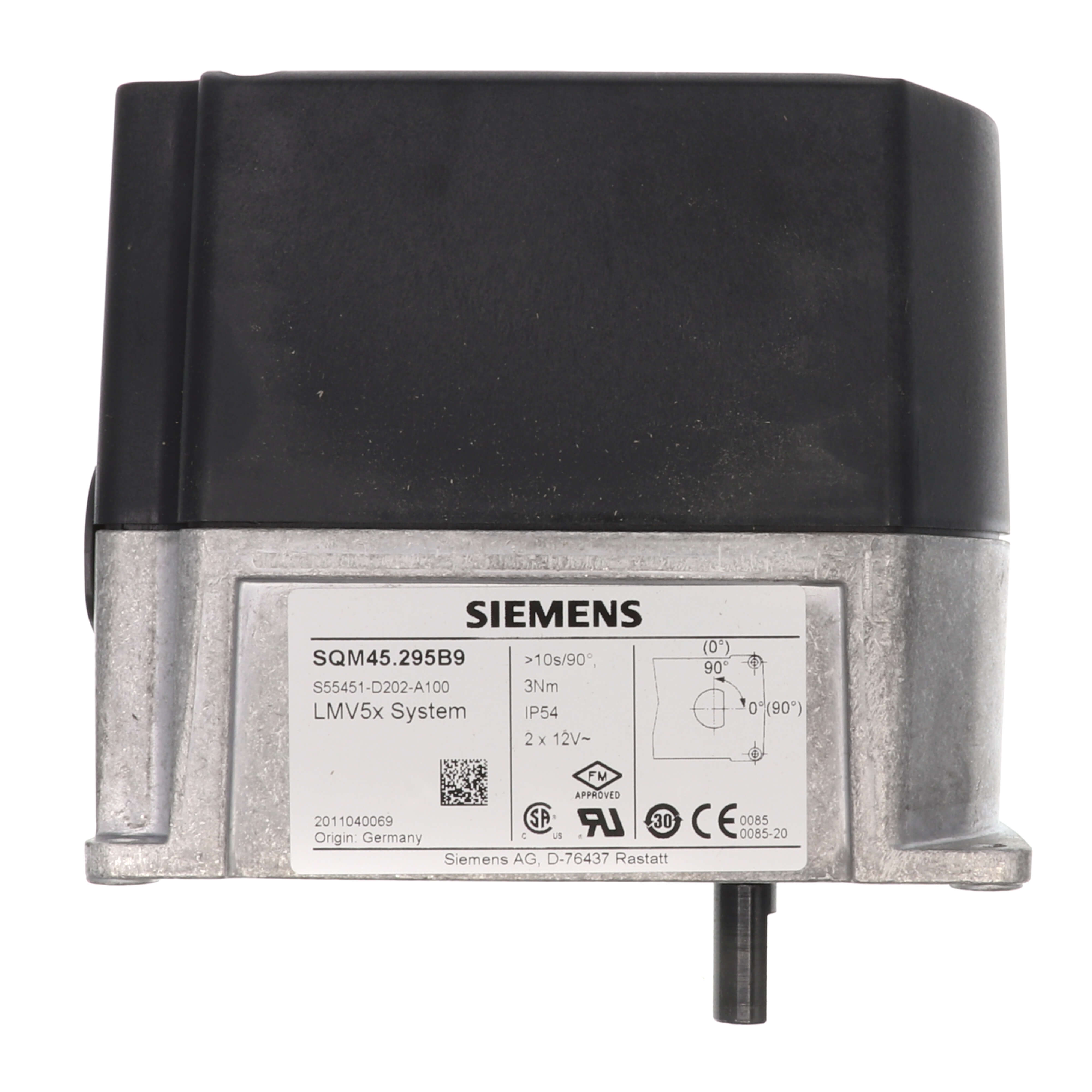 Siemens SQM45.295B9 Actuator 27 in-lb 10/120s