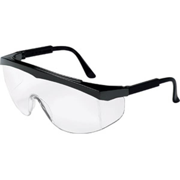 MCR Safety SS110AF Safety Glasses Black Frame Clear Anti-Fog Lens