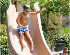 S.R. Smith 670-209-58123 Typhoon Pool Slide | Right Curve | Sandstone