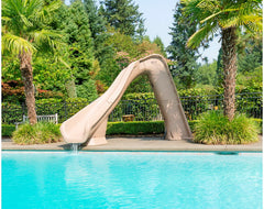 S.R. Smith 670-209-58223 Typhoon Pool Slide | Left Curve | Sandstone