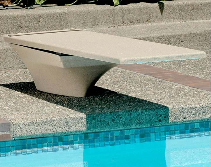 S.R. Smith 68-209-7362 SR Smith 6' Fibre-Dive Diving Board w/ Flyte-Deck II Stand, Radiant White | 68-209-7362