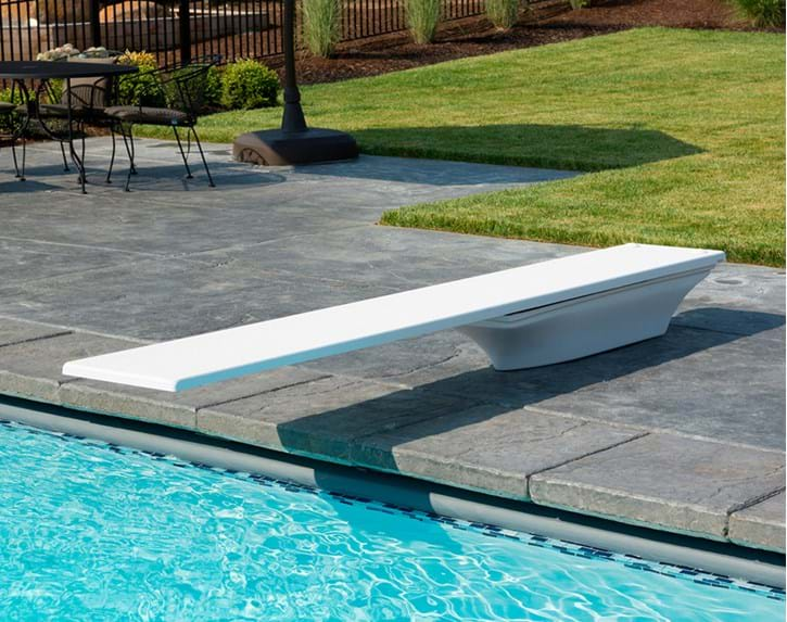 S.R. Smith 68-209-7362 SR Smith 6' Fibre-Dive Diving Board w/ Flyte-Deck II Stand, Radiant White | 68-209-7362